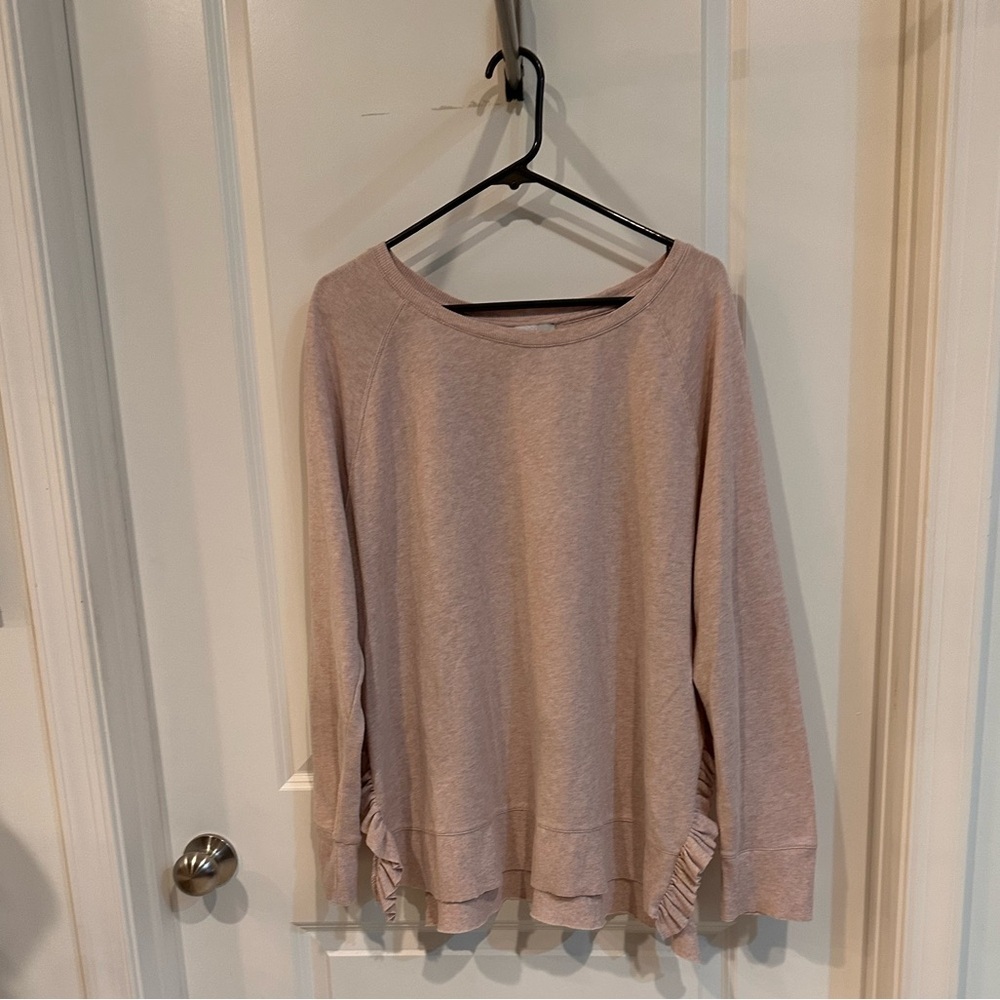 14th & Union Soft Blush Long Sleeve Top